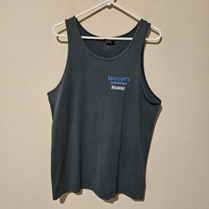 Vintage Happy Shirts Hawaii Woodys Longboards Surfing Tank Top - Size Medium